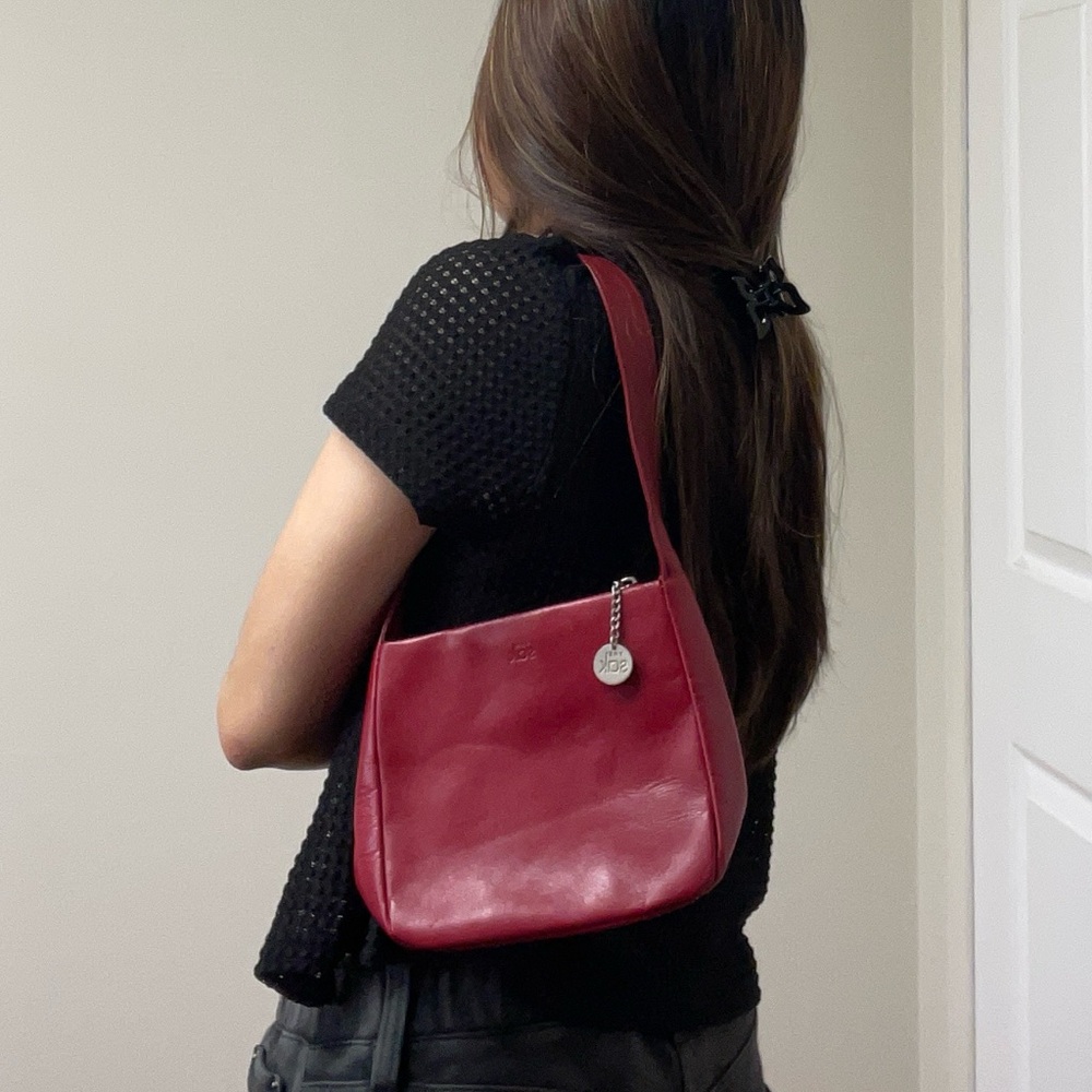 SOLD: The Sak Pure leather red shoulder bag small
